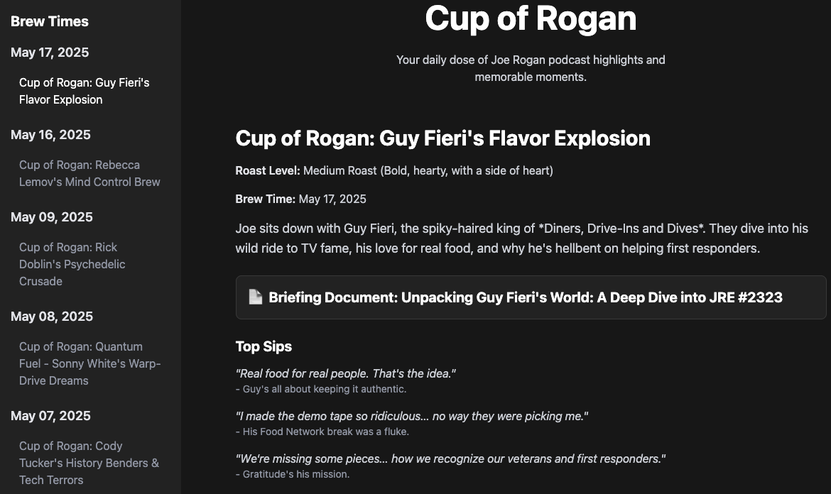 cupofrogan.com screenshot
